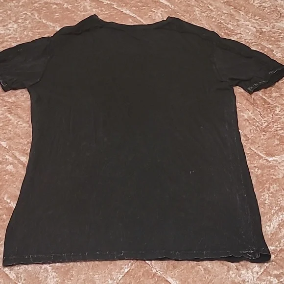 Affliction Men's Large Black V Neck Shirt - Picture 5 of 7